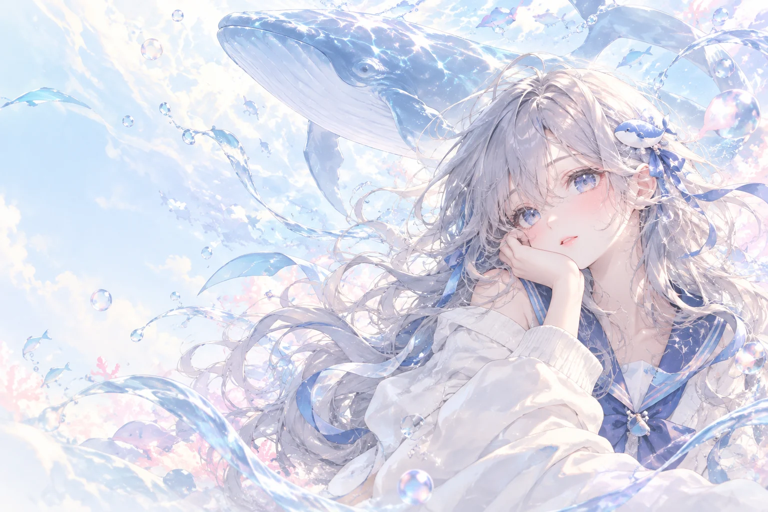 星海中的少女